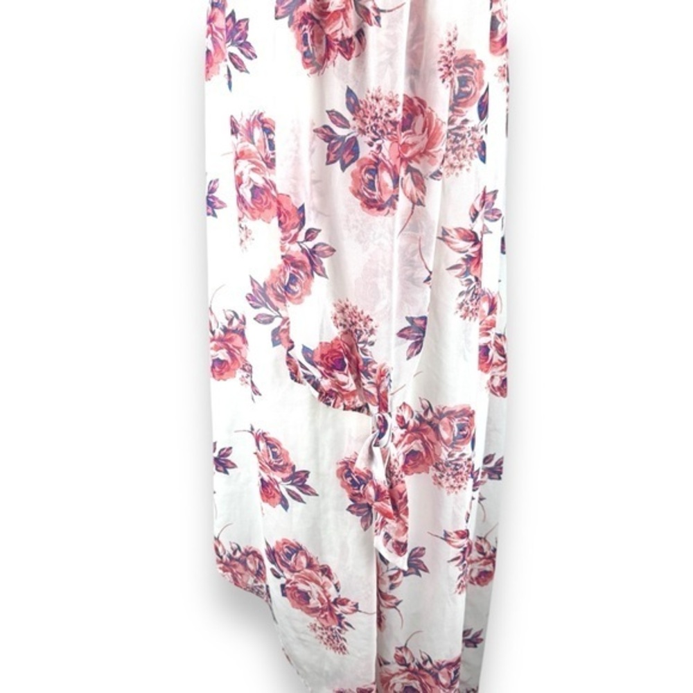 Floral Off the Shoulder Dress Womens Size Large Cottage Romantic Fairy Flowy - Picture 7 of 12